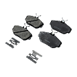 Front Brake Pad Set, Includes Shims and Hardware