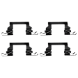 Front Brake Pad Set, 2-Wheel Set, Ceramic, Hardware Includes (4) Pieces Pad Clip Locating, Pro-Line Series