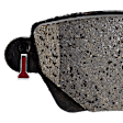 2004 Jaguar X-Type - Rear Ceramic Brake Pad Set, Pro-Line Series