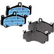 Front Brake Pad Set, Organic, For Models with Ceramic Composite Brakes, (Front or Rear, 2004-2005 Porsche Carrera GT), Pro-Line Series