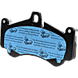 Front Brake Pad Set, Organic, For Models with Ceramic Composite Brakes, (Front or Rear, 2004-2005 Porsche Carrera GT), Pro-Line Series