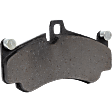 Front Brake Pad Set, Organic, For Models with Ceramic Composite Brakes, (Front or Rear, 2004-2005 Porsche Carrera GT), Pro-Line Series