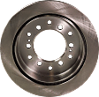 Rear, Driver or Passenger Side Brake Disc, Natural Finish, Plain Surface, Vented, 6 Lugs, 311.91 mm, Pro-Line Series