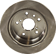 1992 Toyota Camry - Rear, Driver or Passenger Side Brake Disc, Natural Finish, Plain Surface, Solid, 5 Lugs, 268.99 mm, Sedan, With Rear Disc Brake, 3.0L 6Cyl, Pro-Line Series