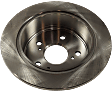 1992 Toyota Camry - Rear, Driver or Passenger Side Brake Disc, Natural Finish, Plain Surface, Solid, 5 Lugs, 268.99 mm, Sedan, With Rear Disc Brake, 3.0L 6Cyl, Pro-Line Series