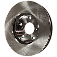 Front, Driver or Passenger Side Brake Disc, Plain Surface, Vented, 5 Lugs, 275.08 mm, Pro-Line Series