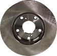 Front, Driver or Passenger Side Brake Disc, Plain Surface, Vented, 5 Lugs, 275.08 mm, Pro-Line Series