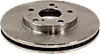 Front, Driver or Passenger Side Brake Disc, Plain Surface, Vented, 5 Lugs, 275.08 mm, Pro-Line Series
