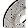 1997 Lexus ES300 - Front, Driver or Passenger Side Brake Disc, Natural Finish, Cross-drilled and Slotted, Vented, 5 Lugs, 275 mm, 3.0L 6Cyl, Pro-Line Series