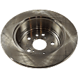 Rear, Driver or Passenger Side Brake Disc, Natural Finish, Plain Surface, Solid, 5 Lugs, 309.12 mm, Pro-Line Series