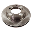 Front, Driver or Passenger Side Brake Disc, Natural Finish, Plain Surface, Vented, 5 Lugs, 340.11 mm, 5.7L, 8Cyl, Pro-Line Series
