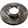 Front, Driver or Passenger Side Brake Disc, Plain Surface, Vented, 6 Lug Wheels, 12.26 in. Disc Diameter, Pro-Line Series
