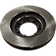 Front, Driver or Passenger Side Brake Disc, Plain Surface, Vented, 6 Lug Wheels, 12.26 in. Disc Diameter, Pro-Line Series