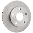 Front, Driver or Passenger Side Brake Disc, Plain Surface, Vented, 5 Lugs, 258.06 mm, Pro-Line Series