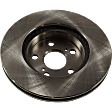 Front, Driver or Passenger Side Brake Disc, Plain Surface, Vented, 5 Lug Wheels, 10.04 in. Disc Diameter, Pro-Line Series