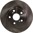 Front, Driver or Passenger Side Brake Disc, Plain Surface, Vented, 5 Lug Wheels, 10.04 in. Disc Diameter, Pro-Line Series