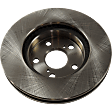 Front, Driver or Passenger Side Brake Disc, Plain Surface, Vented, 5 Lugs, 10.04 in., Pro-Line Series