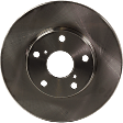 Front, Driver or Passenger Side Brake Disc, Natural Finish, Plain Surface, Vented, 5 Lugs, 275.08 mm, Pro-Line Series