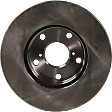 Front, Driver or Passenger Side Brake Disc, Natural Finish, Plain Surface, Vented, 5 Lugs, 275.08 mm, Pro-Line Series
