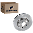 Front, Driver or Passenger Side Brake Disc, Plain Surface, Vented, 5 Lugs, 11.65 in. Disc Diameter, 296Mm Front Disc, Pro-Line Series