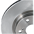 Front, Driver or Passenger Side Brake Disc, Plain Surface, Vented, 5 Lugs, 11.65 in. Disc Diameter, 296Mm Front Disc, Pro-Line Series