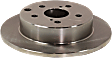 Rear, Driver or Passenger Side Brake Disc, Plain Surface, Solid, 5 Lugs, 11.06 in. Disc Diameter, Pro-Line Series