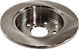Rear, Driver or Passenger Side Brake Disc, Plain Surface, Solid, 5 Lugs, 11.06 in. Disc Diameter, Pro-Line Series