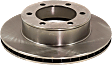 Front, Driver or Passenger Side Brake Disc, Plain Surface, Vented, 6 Lugs, For Models with 297mm Front Disc, Pro-Line Series