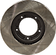 Front, Driver or Passenger Side Brake Disc, Plain Surface, Vented, 5 Lugs, RWD, Pro-Line Series