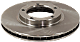 Front, Driver or Passenger Side Brake Disc, Plain Surface, Vented, 5 Lugs, RWD, Pro-Line Series