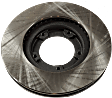Front, Driver or Passenger Side Brake Disc, Plain Surface, Vented, 5 Lugs, RWD, Pro-Line Series