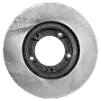 1989-1995 Toyota Pickup - SureStop Front, Driver or Passenger Side Brake Disc, Plain Surface, Vented, 5 Lugs, 9.98 in. Disc Diameter, RWD, Caliper Cast No. F18Q, Pro-Line Series