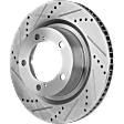 2021 Toyota Tundra - Front, Driver or Passenger Side Brake Disc, Natural Finish, Cross-drilled and Slotted, Vented, 5 Lugs, 354.08 mm, 5.7L 8Cyl, Pro-Line Series