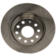 Rear, Driver or Passenger Side Brake Disc, Natural Finish, Plain Surface, Solid, 5 Lugs, 286 mm, Pro-Line Series