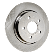 Rear, Driver or Passenger Side Brake Disc, Plain Surface, Solid, 5 Lugs, 11.02 in. Disc Diameter, Pro-Line Series