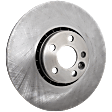 Front, Driver or Passenger Side Brake Disc, Natural Finish, Plain Surface, Vented, 5 Lugs, 328.17 mm, Pro-Line Series