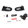 Front, Driver and Passenger Side Halogen Fog Light, With bulb(s)