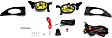 Front, Driver and Passenger Side Halogen Fog Light, With bulb(s)