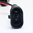 Driver and Passenger Side Headlights, with Bulbs, Halogen, Projector, Clear Lens, Black Interior