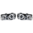 1998-2001 Acura Integra - Driver and Passenger Side Headlights, with Bulbs, Halogen, Projector, Clear Lens, Chrome Interior