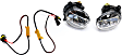 Front, Driver and Passenger Side LED Fog Light, With bulb(s)