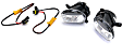 Front, Driver and Passenger Side LED Fog Light, With bulb(s)