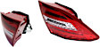 Driver and Passenger Side Tail Light, with Bulbs, LED, Clear and Red Lens