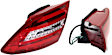 Driver and Passenger Side Tail Light, with Bulbs, LED, Clear and Red Lens