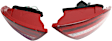 Driver and Passenger Side Tail Light, with Bulbs, LED, Clear and Red Lens