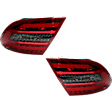 Driver and Passenger Side Tail Light, with Bulbs, LED, Smoked Lens