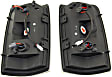 Driver and Passenger Side Tail Light, with Bulbs, LED, Clear Lens, Black Interior
