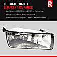 Front, Driver and Passenger Side Halogen Fog Light, With bulb(s)