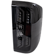 Driver and Passenger Side Tail Lights, with Bulbs, LED, Smoked Lens, Black Interior