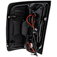Driver and Passenger Side Tail Lights, with Bulbs, LED, Smoked Lens, Black Interior